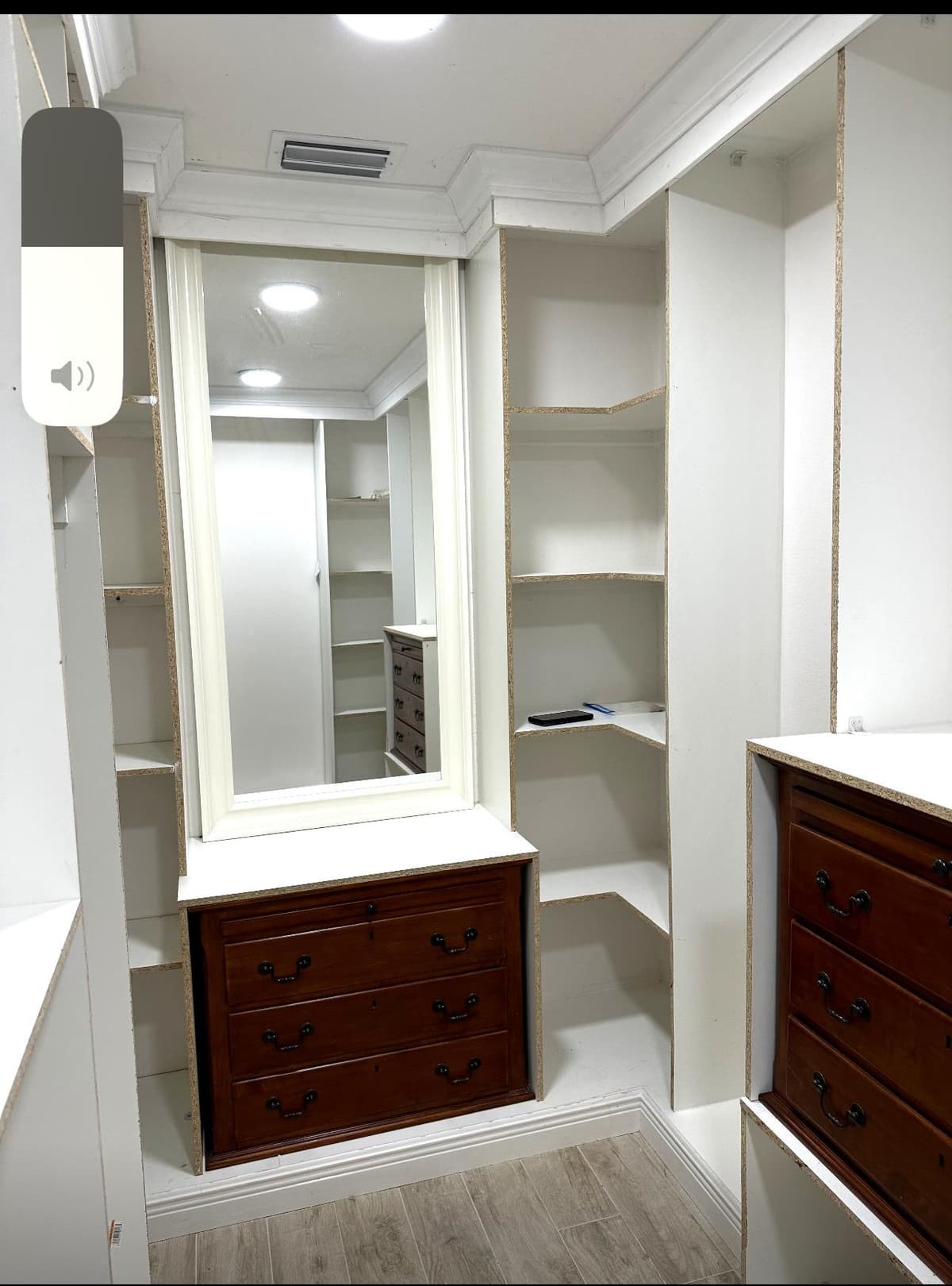 Professional bathroom tile installation in progress