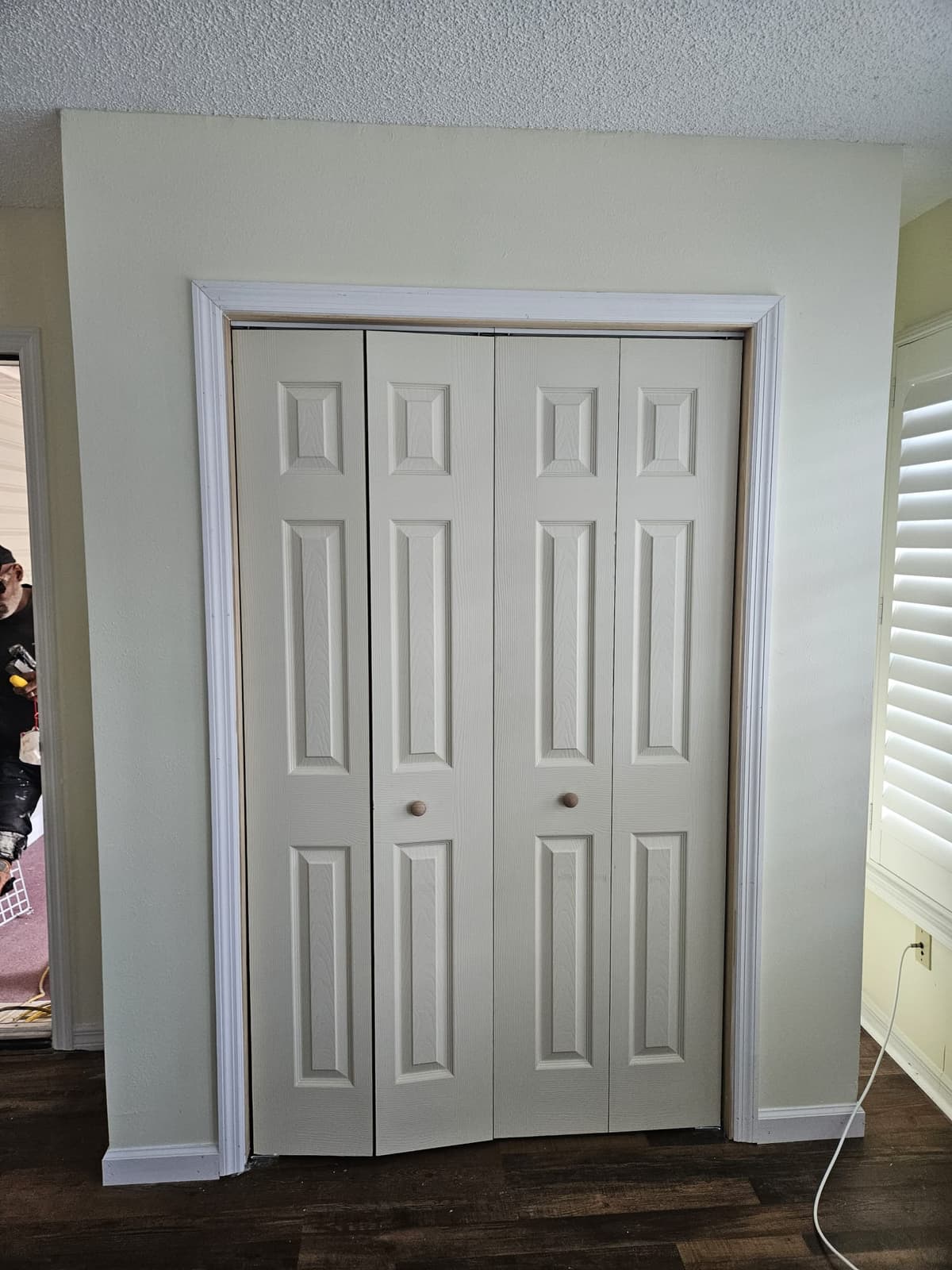 Closet door installation